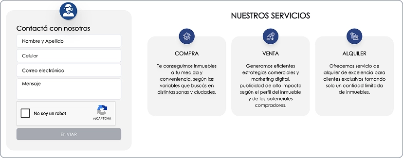 Formularios de contacto