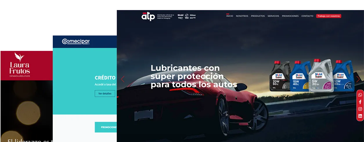 Sitios web desarrollados por Fincreativo