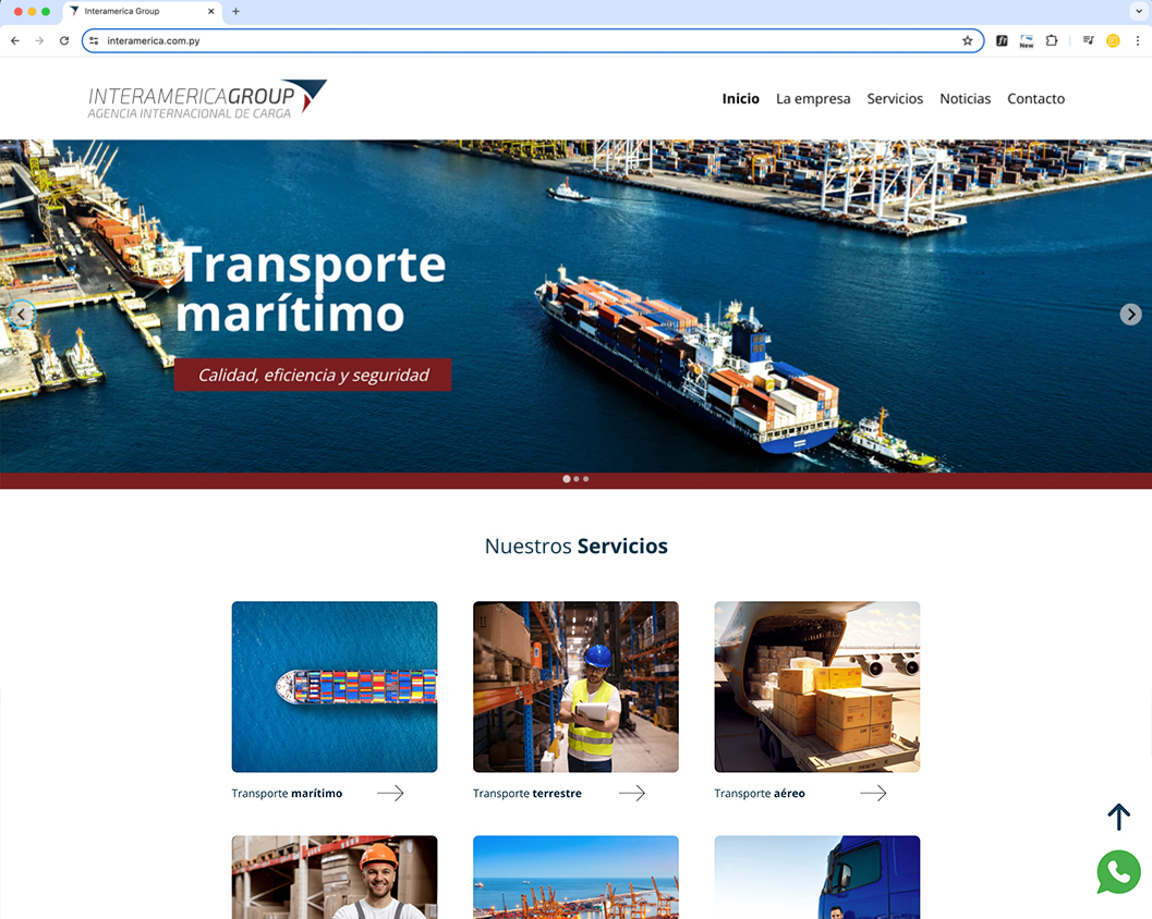 pagina web Ana Interamerica